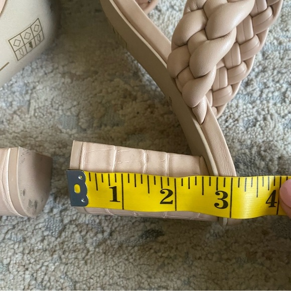 Dolce Vita Pailey Braided Slip On Heeled Sandals Open Toe Leather Pink: 7.5 - Picture 7 of 10